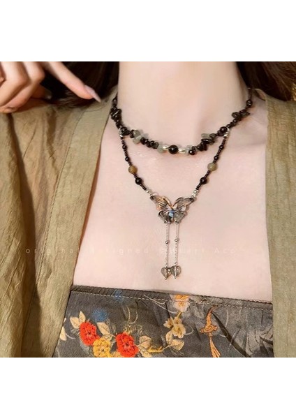 Bohem Tibet Antik Tarzı Püskül Kolye Kadın Egzotik Tarzı Aksesuarları Etnik Retro Miao Kolye Mücevher (Yurt Dışından)