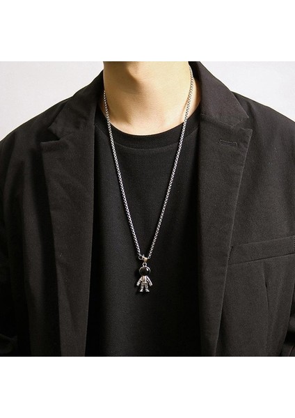 Moda Trendi Netroots ile Aynı Köprücük Kemiği Kolye Erkek Yüzlerce Üst Düzey Sadelik Duygusu Erkek Kolyeler Hip-Hop Takılar (Yurt Dışından)