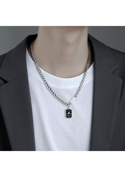 Moda Trendi Netroots ile Aynı Köprücük Kemiği Kolye Erkek Yüzlerce Üst Düzey Sadelik Duygusu Erkek Kolyeler Hip-Hop Takılar (Yurt Dışından)