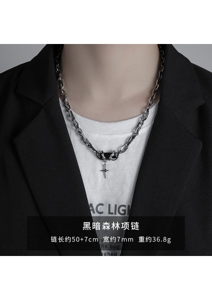 Moda Trendi Netroots ile Aynı Köprücük Kemiği Kolye Erkek Yüzlerce Üst Düzey Sadelik Duygusu Erkek Kolyeler Hip-Hop Takılar (Yurt Dışından)