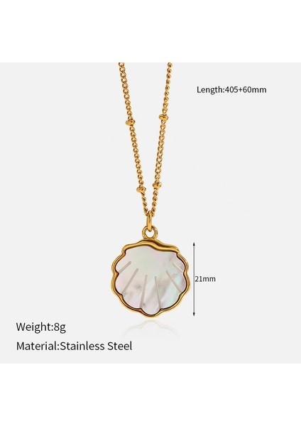 Chenhe Paslanmaz Çelik Takı Kadın Üst Düzey Okyanus Rüzgakolye Niş Işık Lüks Duygusu Renk Kaybetmez Jumper Zincir Titanyum Çelik Kolye (Yurt Dışından)