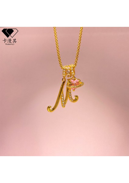 Tk Dopamin 26 Ingilizce Harf Kolye Tatlı Kız Mücevher Hafif Lüks Üst Düzey Duygu (Yurt Dışından) modelleri