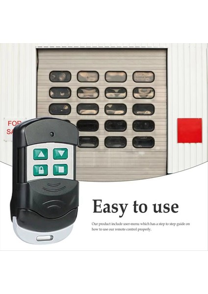Yeni Garaj Kapısı Haddeleme Kodu Süper Metal Dört Düğmeli Kopya Kablosuz Uzaktan Kumanda 433MHZ Kopya Güvenlik Koruması (Yurt Dışından) modelleri