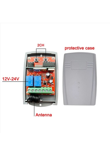 4x Evrensel Garaj Kapısı Uzaktan Kumanda Alıcısı 433MHZ12V-24V Elektrikli Kapı Kontrol Açacağı 433 92MHZ Haddeleme Öğrenme (Yurt Dışından) fiyatları