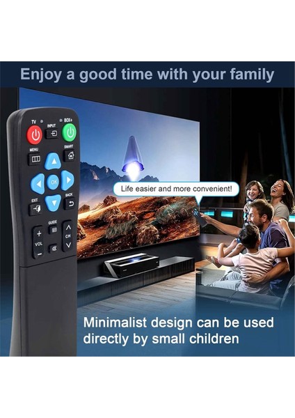 Yaşlılar Için Büyük Düğme Uzaktan Kumanda Tv Yayın Kutusuna Uygun Soundbar Ses Alıcısı ve Dvd/vcr/sat Aile Için En Iyi Siyah (Yurt Dışından) fiyatları