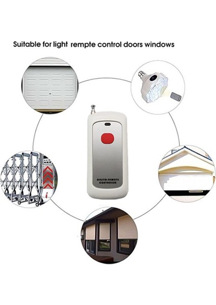 433MHZ Kablosuz Uzaktan Kumanda Öğrenme Kodu EV1527 Modülü Antenli Tek Düğme Kontrolü 1000M Uzun Menzilli Açıcı (Yurt Dışından) modelleri