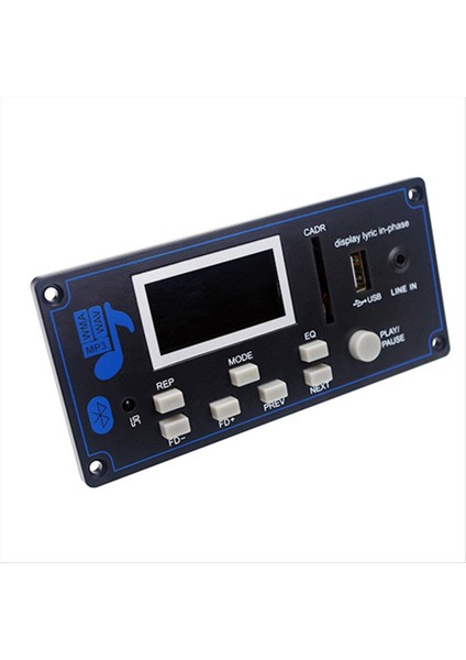 Bluetooth 12V LCD Mp3 Kod Çözücü Kartı Wav Kod Çözme Mp3 Kayıt Çalar Ses Modülü Destek Fm Radio Aux Aux USB Ekran (Yurt Dışından) modelleri