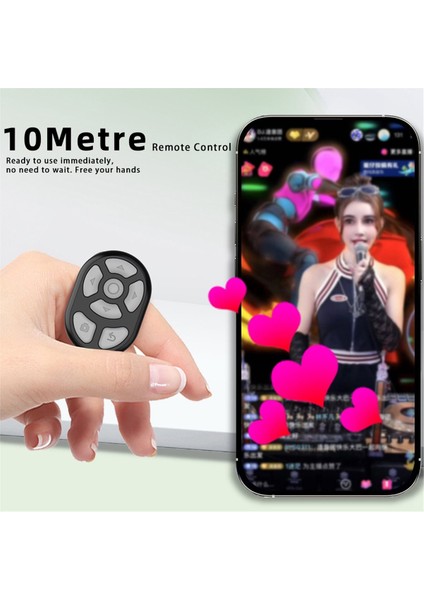 Sayfa Turner Tarama Için Kablosuz Bluetooth Halkalı Uzaktan Kumanda Parmak Ucu Selfie Video Denetleyicisi (Yurt Dışından) fırsatları