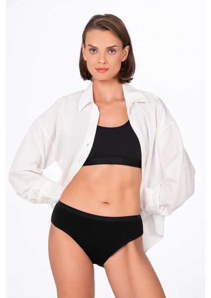 Daphne 40/1 Bato Bikini Altı Siyah | Özk K6121