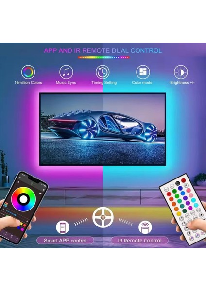 Dc 24V Rgb LED Bant Strip Bluetooth 10M Metre Çok Renkli Yapışkan LED Bant Uygulaması Kontrol Buz Ipi Ab Fiş (Yurt Dışından) indirimleri