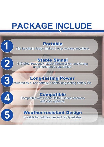 3 Paket 1 Kanal Anahtarlık Garaj Kapısı Uzaktan Kumandası Doğrusal DNT00026 Delta-3 310MHZ 12V Güç Minyatür Garaj Kapısı Açacağı (Yurt Dışından) indirimleri