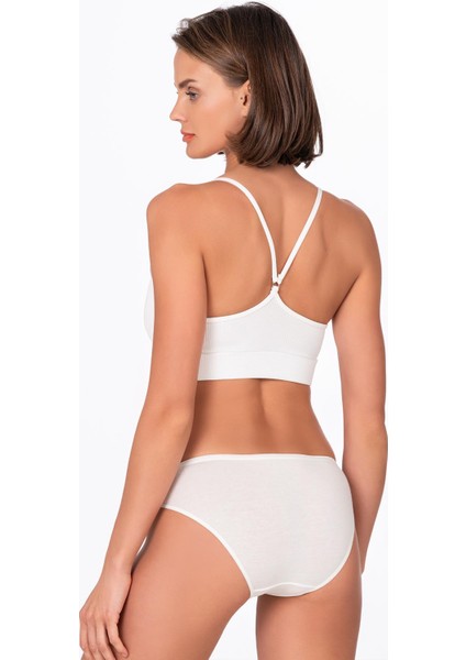 4'lü Paket Kadın Pamuklu Modal Esnek Yumuşak Slip Külot | Asorti K23924 modelleri