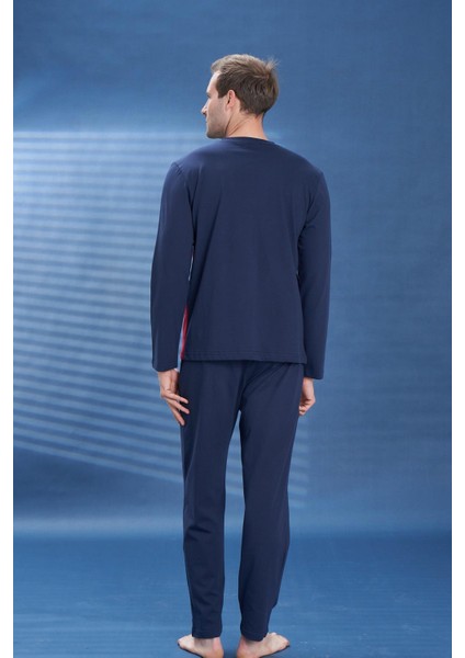 Erkek Penye Süprem Genç Önü Patlı Pijama Takımı | Bordo 2116 modelleri