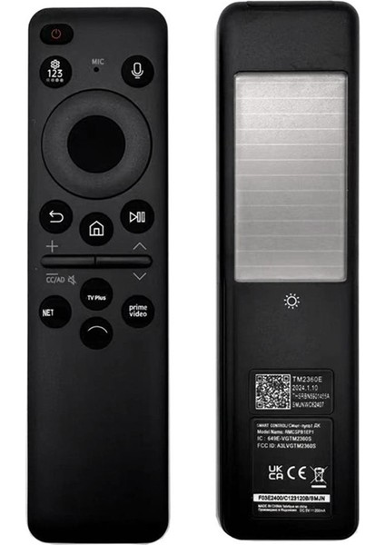 2x BN59-01455A TM2360E Samsung Akıllı Tv Için Uzaktan Kumanda Güneş Sesli Uzaktan Kumanda Neo QLED Serisi Q60 Q70 Q80 (Yurt Dışından) modelleri