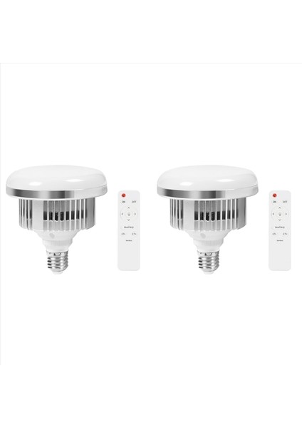 2x 85 W LED Fotografik Aydınlatma Ampuller E27 Taban Lamba Uzaktan Kumanda ile Kısılabilir Gün Işığı Ampul Fotoğraf Stüdyosu Softbox Için (Yurt Dışından)