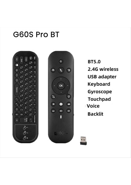 Sesli Uzaktan Kumandalı Kablosuz Klavye Rusça Ingilizce 2 4g Bt5 0 Tv Kutusu Için Arkadan Aydınlatmalı Çift Modlu Hava Fare (Yurt Dışından) indirimleri