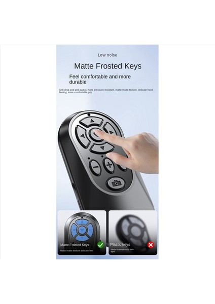 Kablosuz Bluetooth Uyumlu Uzaktan Kumanda Düğmesi Denetleyicisi Kendi Kendine Zamanlayıcı Kamera Çubuğu Deklanşör Yayın Telefonu Siyah (Yurt Dışından) fiyatları