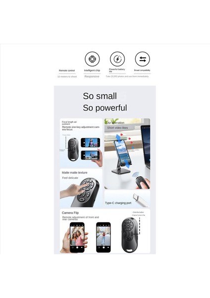 Kablosuz Bluetooth Uyumlu Uzaktan Kumanda Düğmesi Denetleyicisi Kendi Kendine Zamanlayıcı Kamera Çubuğu Deklanşör Yayın Telefonu Siyah (Yurt Dışından) modelleri