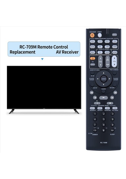 2x RC-709M Uzaktan Kumanda Değiştirme Onkyo Av Alıcısı Için RC-737M RC-765M TX-SR507 TX-SR606 TX-SR607 TS-XR606 (Yurt Dışından) fiyatları