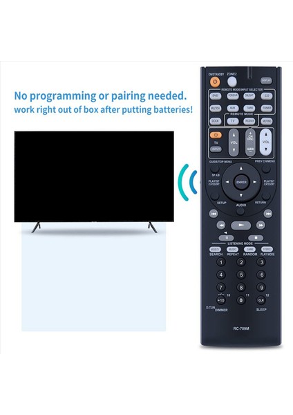 2x RC-709M Uzaktan Kumanda Değiştirme Onkyo Av Alıcısı Için RC-737M RC-765M TX-SR507 TX-SR606 TX-SR607 TS-XR606 (Yurt Dışından) modelleri