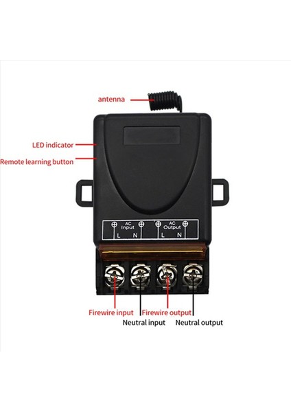 6x Ac 220V 30A 1ch 433MHZ Kablosuz Uzaktan Kumanda Anahtarı Rf Röle Alıcı + Kapalı/açık Verici (Yurt Dışından) fırsatları