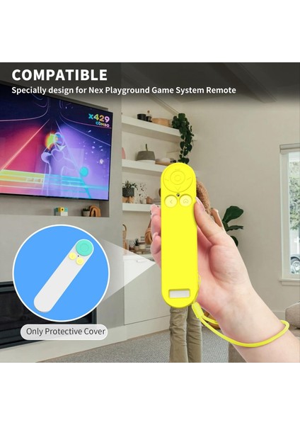 Nex Oyun Alanı Oyun Sistemi Için Silikon Uzaktan Kapak Uzaktan - Kordonlu Kaymaz Darbeye Dayanıklı Koruyucu Kılıf Sarı (Yurt Dışından) indirimleri