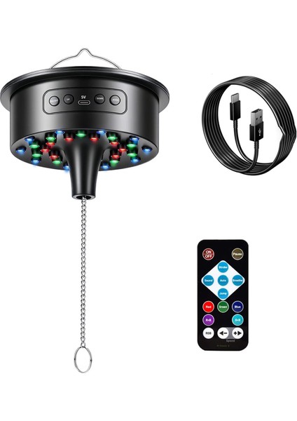 Uzaktan Kumanda ve Disko Işıkları ile Disko Topu Motoru-30 Parlak Rgb Led&#39 Ler Dj Parti Ev Grupları Için Noel Düğün Kamp (Yurt Dışından)