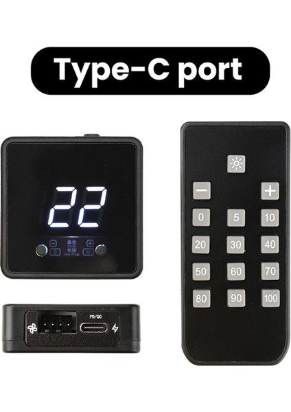 4-Wire Fan Pwm Hız Kontrol Cihazı Dijital Ekran Uzaktan Kumanda Tip-C 24V 12V 5V Kontrol Cihazı Pd Qc Hızlı Şarj (Yurt Dışından) modelleri