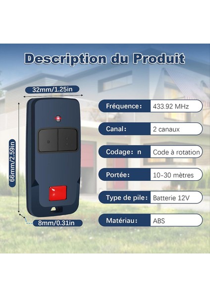 Mitto 2 B Için Garaj Kapısı El Verici Rcb 433 Mhz 2 Kanal 2 Düğmeler Mitto 2 Için Haddeleme Kodu 3 Parça (Yurt Dışından) fırsatları