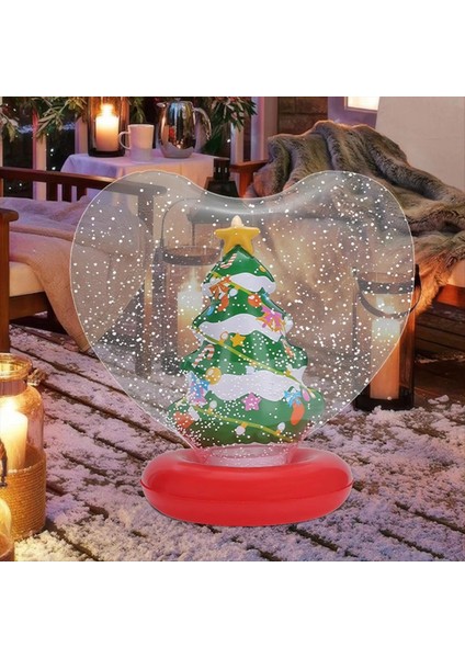 Şişme Noel Topu Kalp Şekli Işık Süsler Heykelcik Açık Yard Havuzu C Için Tatil Şişirme Topu (Yurt Dışından) fırsatları