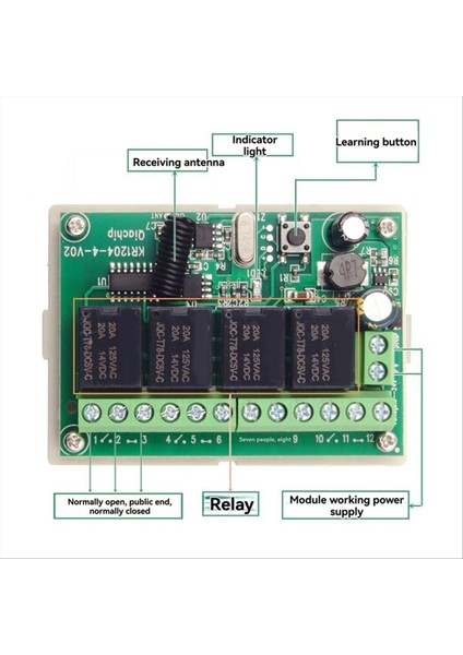 433MHZ Evrensel Kablosuz Uzaktan Kumanda Dc 12V 4ch Röle Anahtarı 4 Düğme Verici Dıy Projeleri Için (Yurt Dışından) fırsatları