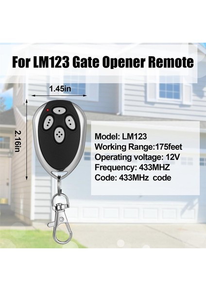 8 Adet 4 Kanal Kapısı Açacağı Uzaktan Uyumlu Aleko LM123 433 92MHZ Garaj Kapı Uzaktan Kumandası Verici (Yurt Dışından) indirimleri
