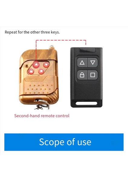 2x Kablosuz Rf 433 Mhz Kopya Uzaktan Kumanda Elektrikli Garaj Kapısı Açıcı Denetleyici Teksir Klon Klonlama Verici (Yurt Dışından) modelleri