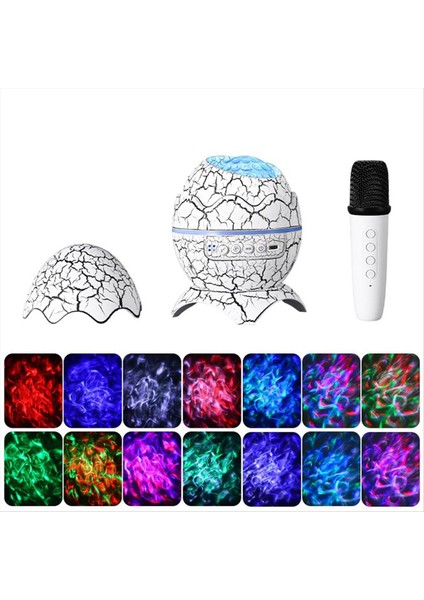 Karaoke Bluetooth Hoparlör Ev Karaoke Mikrofon Açık Kamp Ktv Yatak Odası Atmosfer Işığı Projeksiyon Lambası (Yurt Dışından) fırsatları