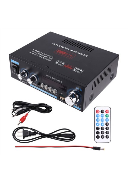 AK35 800W Dijital Amplifikatörler Bas Audio Güç Bluetooth Amp Hifi Fm Subwoofer Hoparlörler Araba Teknesi Keravan Abd Fişi (Yurt Dışından) modelleri