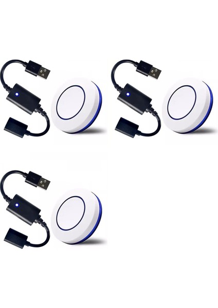 3x Dc 5 V USB Kablosuz Rf Uzaktan Kumanda Anahtarı Güç Açık Kapalı USB LED Işık Şeridi Okuma Lamba Işığı Fan Geçiş Modeli (Yurt Dışından)