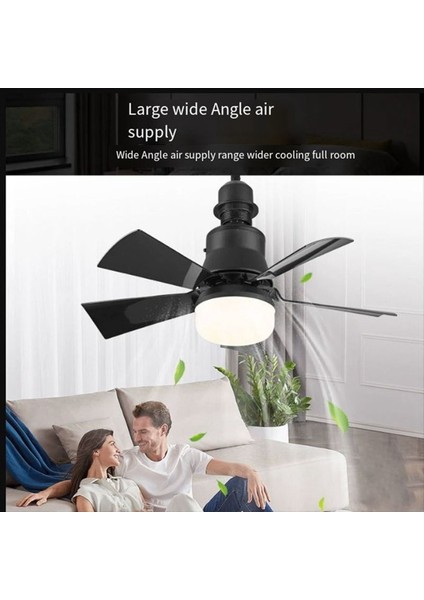 Güçlü Rüzgar LED Sessiz Renk Paleti Lambası Üç Uzaktan Kumanda Işık Fanı Popüler E27 Tavan Fanı Işık Hız Ayarı Siyah (Yurt Dışından) indirimleri