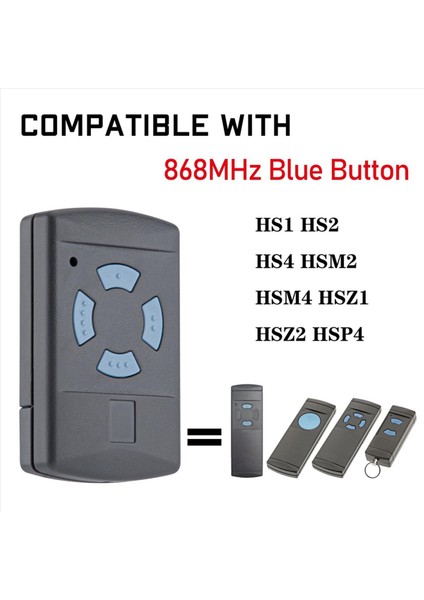 6 Paket Garaj Kapısı Uzaktan Kumanda Verici Hormann HSM4-868 HSE2-868 HS4-868 HSM2-868 868MHZ Kapı Açıcı Fob (Yurt Dışından) indirimleri