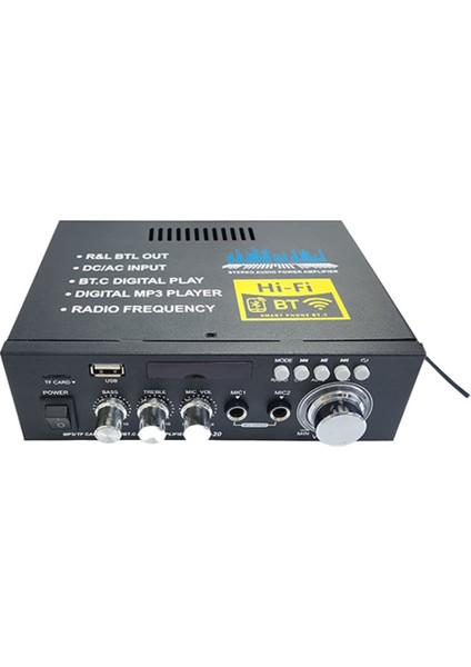 Av-20 Hifi Dijital Amplifikatör 2 Kanal 2 0 Bluetooth Çevresel Ses Amp Hoparlör Ev Araba Sineması Karaoke Ab Fiş (Yurt Dışından) indirimleri