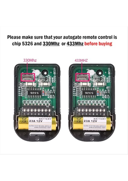 433 Mhz Akıllı Kopya Uzaktan Kumanda 8 Dip Anahtarı Sabit Kod 2ch Teksir Kapısı Garaj Kapısı Açacağı (Yurt Dışından) indirimleri