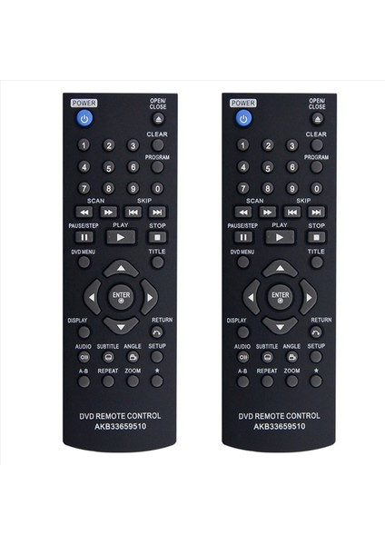 2x Uzaktan Kumanda AKB33659510 Lg DVD Oynatıcı Için Değiştirin DP122 DP520 DP522 DP930 DP932 DVX440 DVX352 DVX380 DVX390 DVX550 (Yurt Dışından)