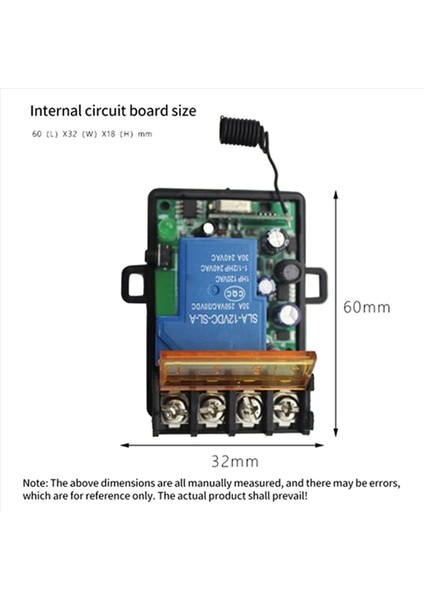3x Ac 220V 30A 1ch 433MHZ Kablosuz Uzaktan Kumanda Anahtarı Rf Röle Alıcı + Kapalı/açık Verici A (Yurt Dışından) fiyatları