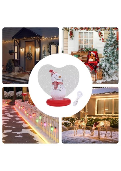 Şişme Noel Topu Kalp Şekli Işık Süsler Heykelcik Içinde Tatil Açık Yard Havuzu Için Şişirme Topu A (Yurt Dışından) indirimleri