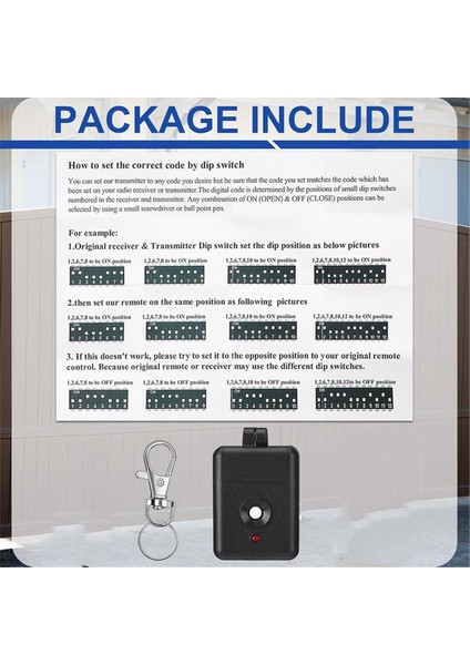 1 Adet 1 Kanal Anahtarlık Garaj Kapısı Uzaktan Kumandası Doğrusal DNT00026 Delta-3 310 Mhz ile Uyumlu (Yurt Dışından) fiyatları