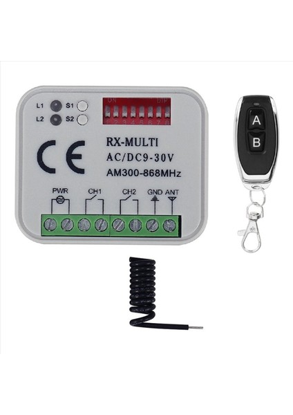 4x Uzaktan Kumanda Anahtarı Alıcısı 300-868MHZ Alıcı Evrensel Ac/dc 9-30V Garaj Kapısı Kontrolü Garaj Anahtarı (Yurt Dışından) indirimleri