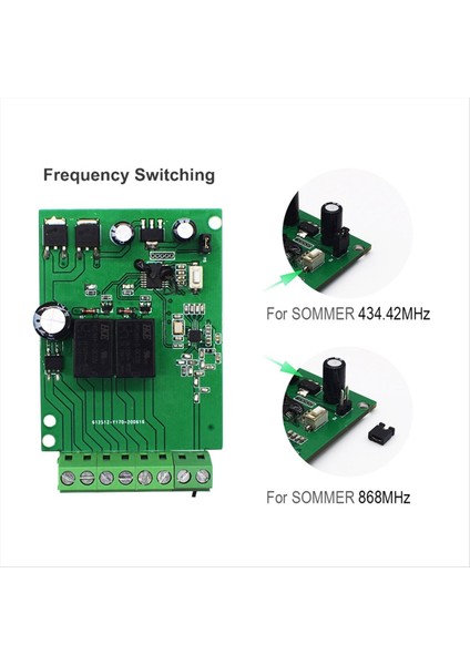 Sommer Garaj Alıcısı Için 2 Kanal Anahtarı 4020 4026 TX03-868-2 868MHZ TX03-434-2-XP 434 42MHZ Kapı Uzaktan Kumanda (Yurt Dışından) fiyatları