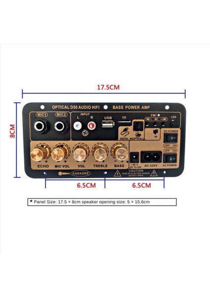 3x D50 Amplifikatör Kurulu ile Optik Ses Bluetooth Amp USB Fm Radyo Tf Çalar Dıy Ses Subwoofer Ev Araba-Ab Tak (Yurt Dışından) modelleri
