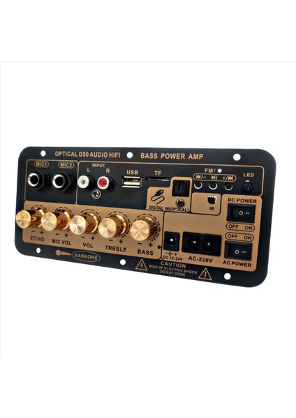 3x D50 Amplifikatör Kurulu ile Optik Ses Bluetooth Amp USB Fm Radyo Tf Çalar Dıy Ses Subwoofer Ev Araba-Ab Tak (Yurt Dışından) indirimleri