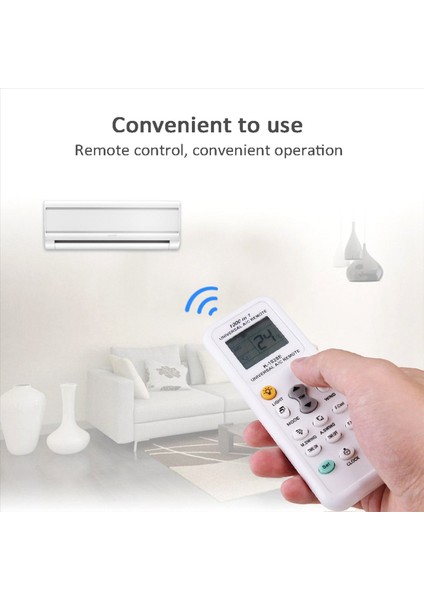 10X Evrensel 1000&#39 I 1 Arada LCD Düşük Güç Tüketimi K-1028E Klima A/c Uzaktan Kumanda Kontrol Cihazı (Yurt Dışından) fiyatları