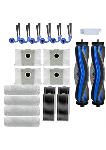 21 Adet Ana Yan Fırça Toz Torbası Rulo Bez Filtre Ecovacs Deebot X9 Pro Omni/x9 Pro Elektrikli Süpürge Parçası (Yurt Dışından) modelleri